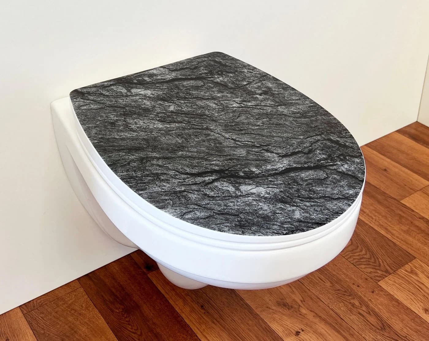 ADOB WC-Sitz Schiefer/Weiß mit SoftClose und Quick Release