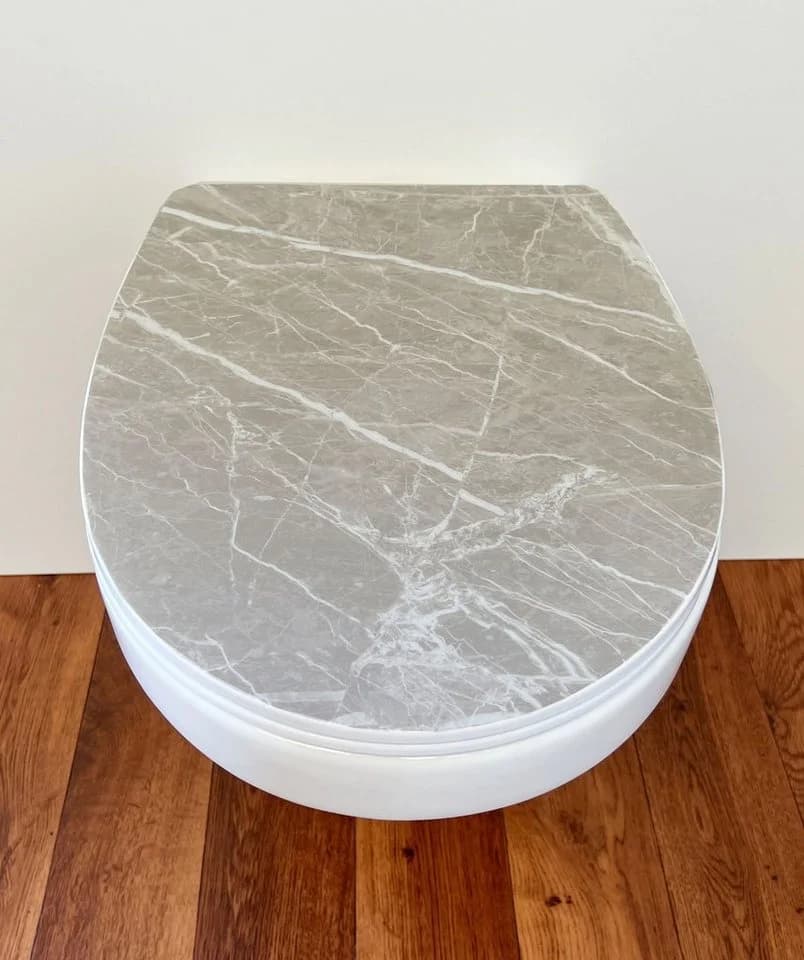 ADOB WC-Sitz Marmor/weiß Thermoplast - Bild 5