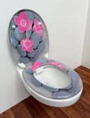 welltime WC-Sitz Classic Decor Pink Blossom mit Absenkautomatik Bild 4