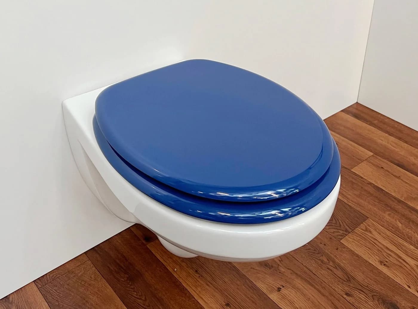 ADOB WC-Sitz Blau Stabil mit Messing Scharnieren - Bild 1