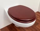 ADOB WC-Sitz Mahagoni Stabil mit Messing Scharnieren Bild 1
