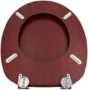 ADOB WC-Sitz Mahagoni Stabil mit Messing Scharnieren Bild 5