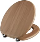 ADOB WC-Sitz Nussbaum Stabil mit Messing Scharnieren Bild 4
