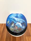 ADOB WC-Sitz Delfin Blau Hochglanz Bild 1