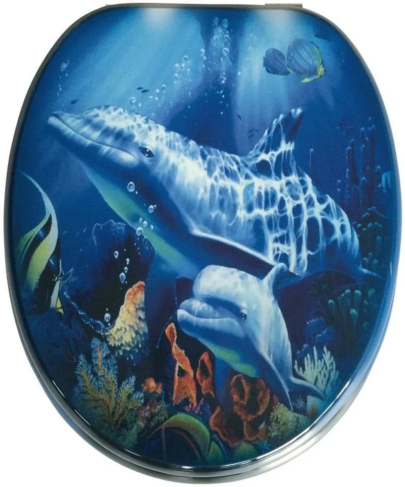 ADOB WC-Sitz Delfin Blau Hochglanz - Bild 2