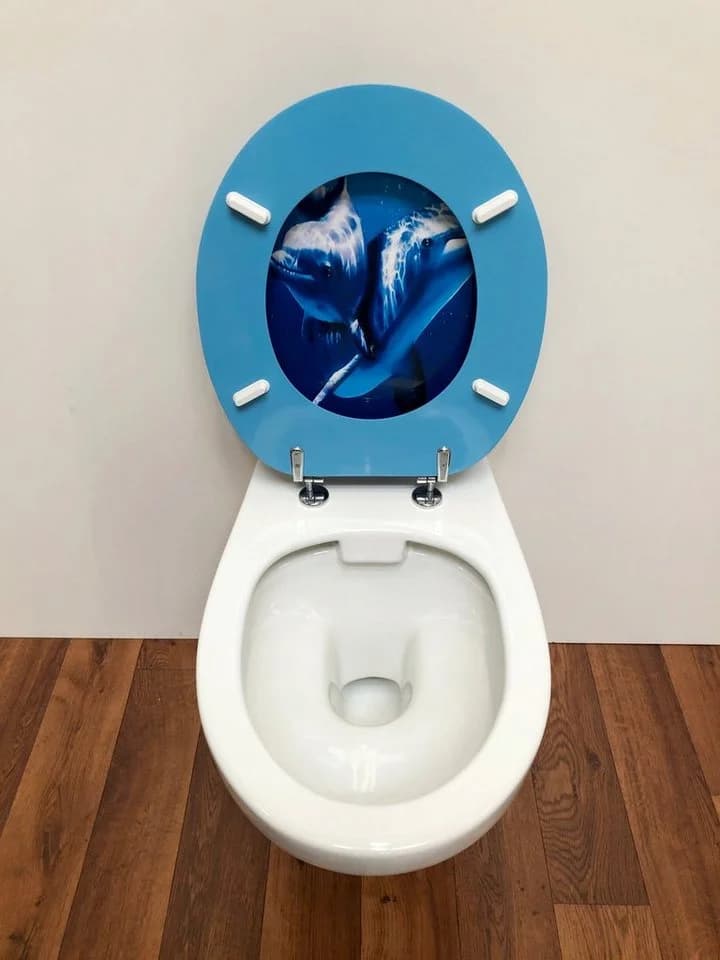ADOB WC-Sitz Delfin Blau Hochglanz - Bild 5
