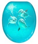 ADOB WC-Sitz Delfin II Blau Oval Hochglanz Bild 2