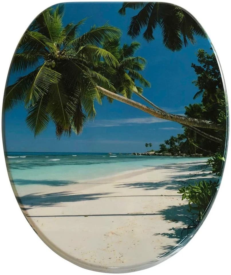 ADOB WC-Sitz Koh Samui Blau MDF Hochglanz - Bild 2