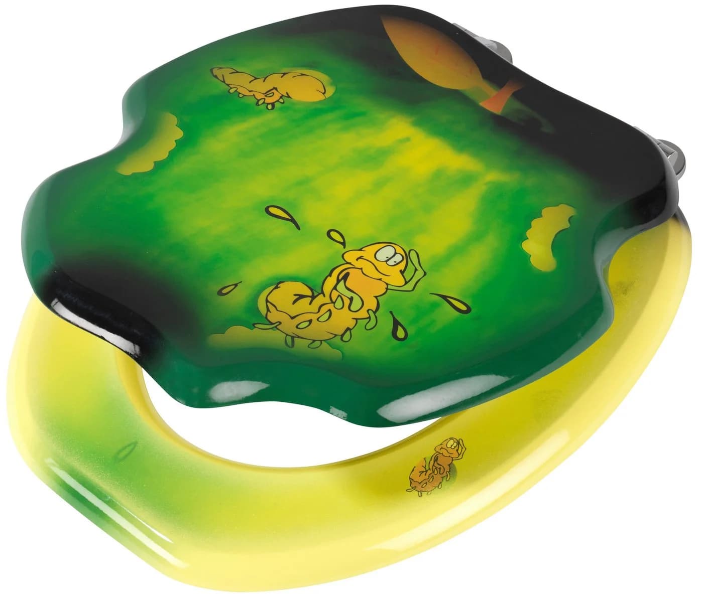 ADOB WC-Sitz Apple Bunt Oval mit Wurm-Motiv - Bild 2