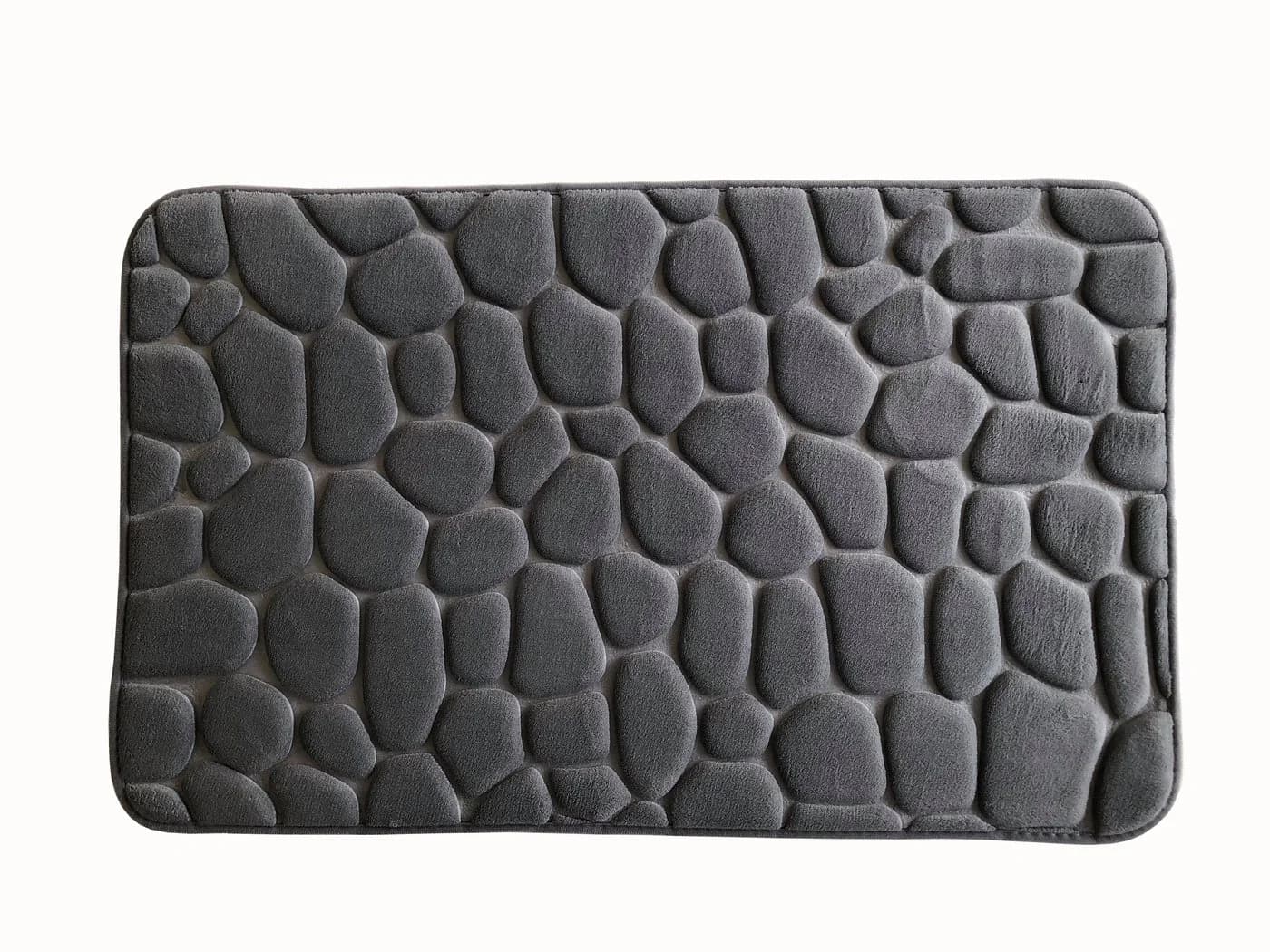 ADOB Badematte Premium Stein Optik Grau Memoryschaum