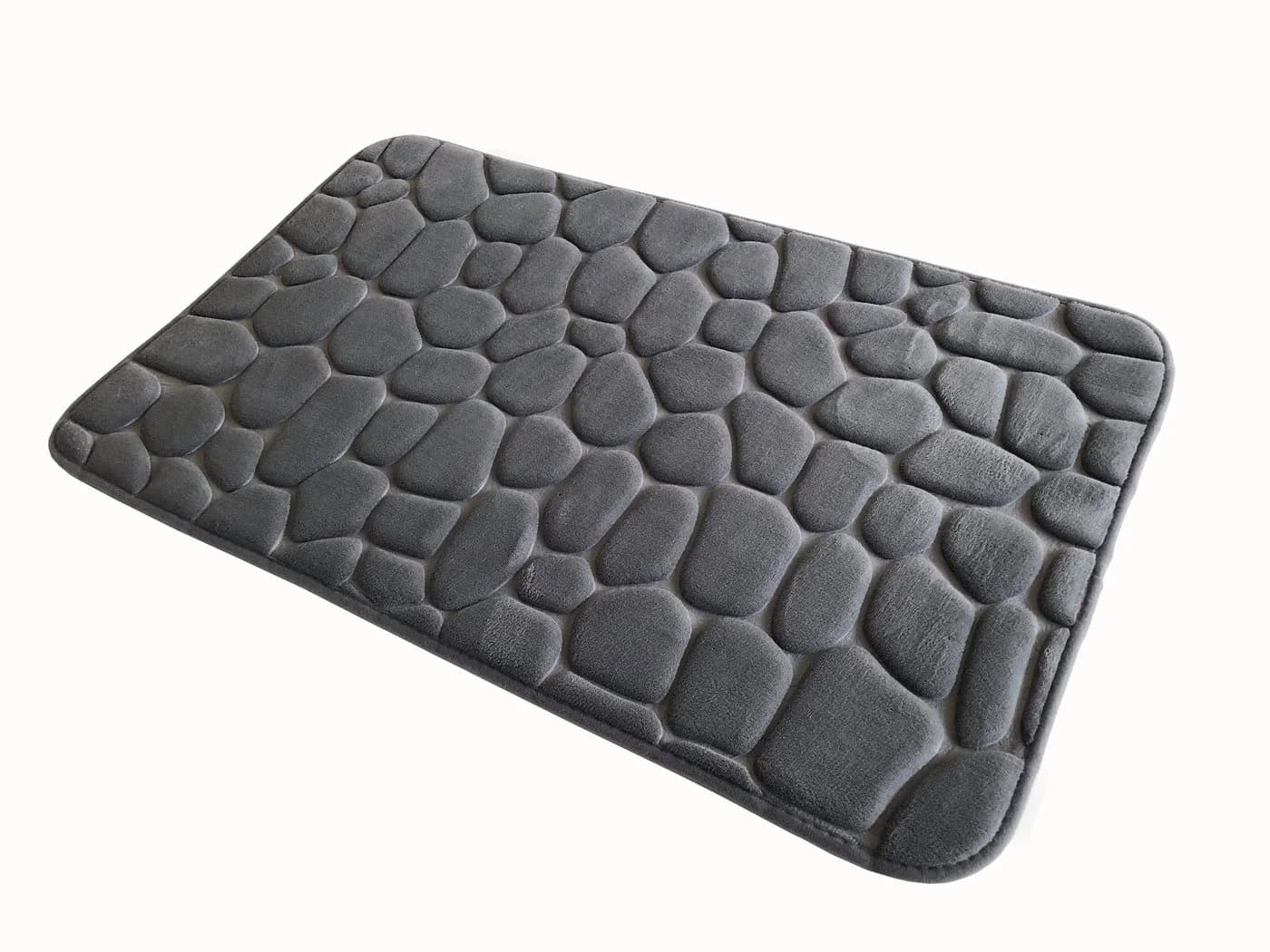 ADOB Badematte Premium Stein Optik Grau Memoryschaum - Bild 2