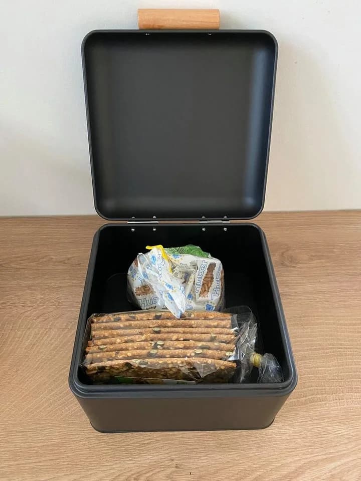ADOB Brotkasten Schwarz-Matt aus Metall mit Griff - Bild 4