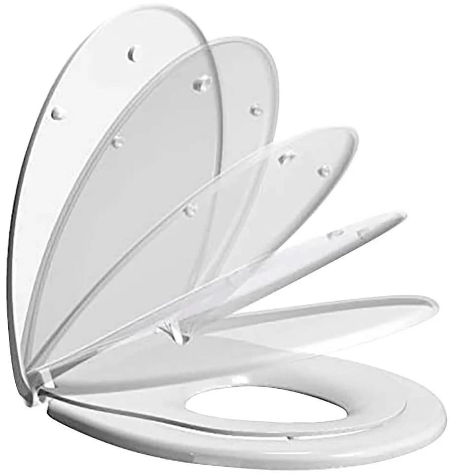 ADOB WC-Sitz Baby & Family Weiß Thermoplast mit Kindersitz - Bild 4