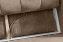KONSIMO NILO 3-Sitzer Schlafsofa mit Bettkasten und Wellenunterfederung Beige Bild 5