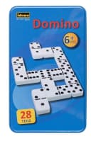 Idena Domino Spiel 28 Steine Metallbox Bild 5