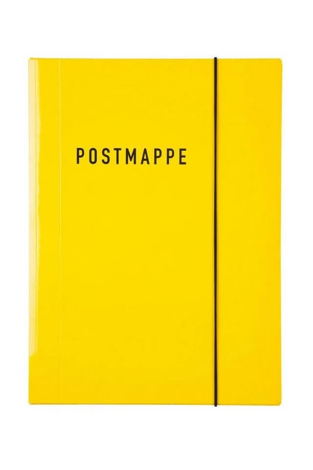 Idena Postmappe mit Gummizug Gelb DIN A4