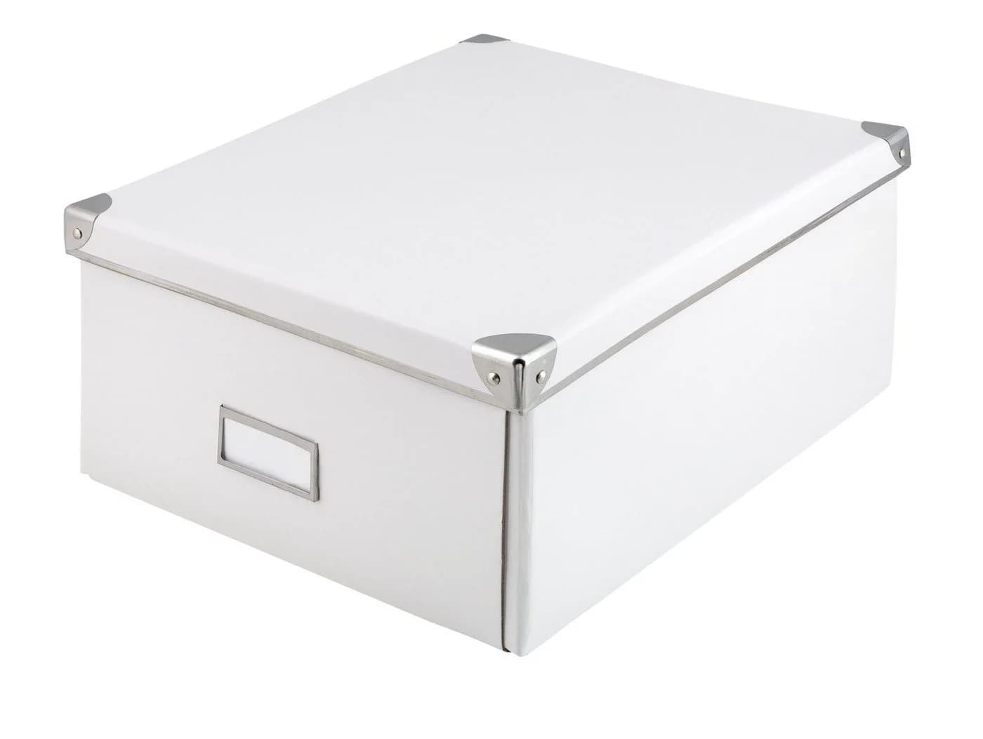 Idena Aufbewahrungsbox 10519 Weiß mit Metallverstärktem Deckel