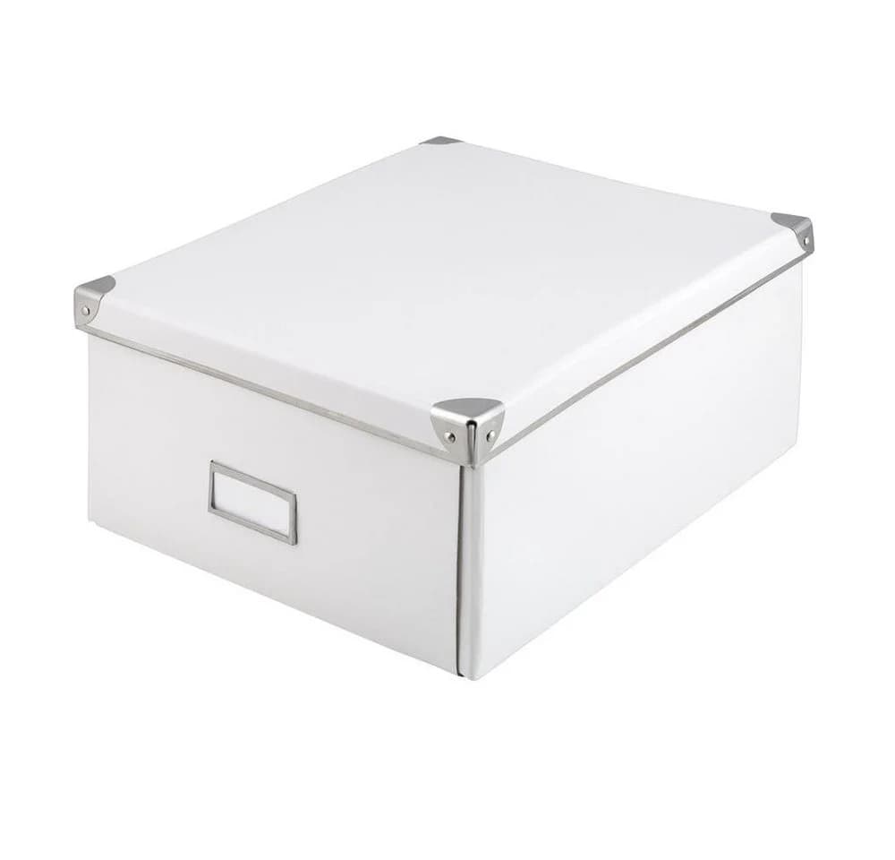 Idena Aufbewahrungsbox 10519 Weiß mit Metallverstärktem Deckel - Bild 2