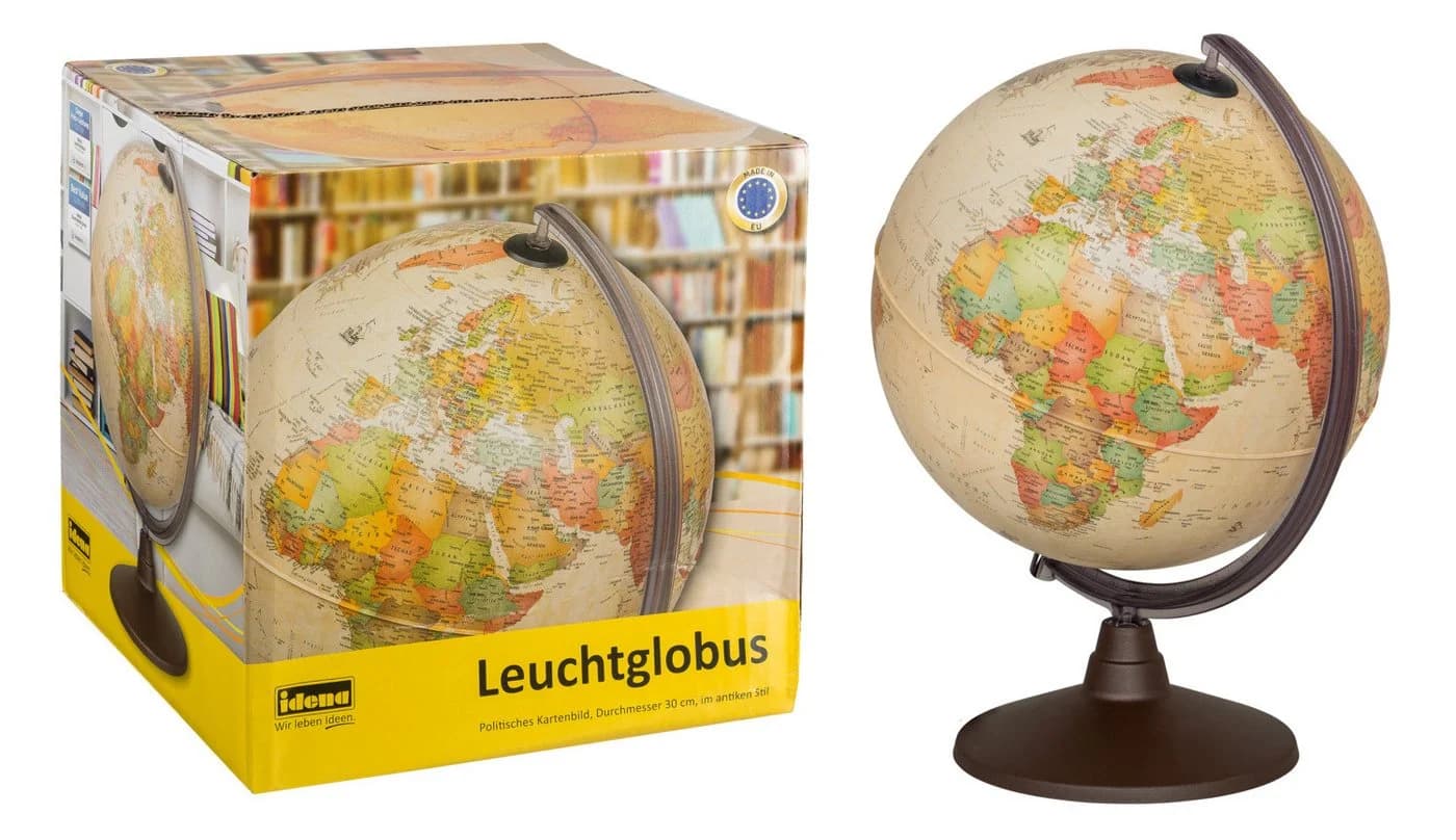 Idena Globus 22904 - Leuchtglobus Antiker Stil LED - Bild 2