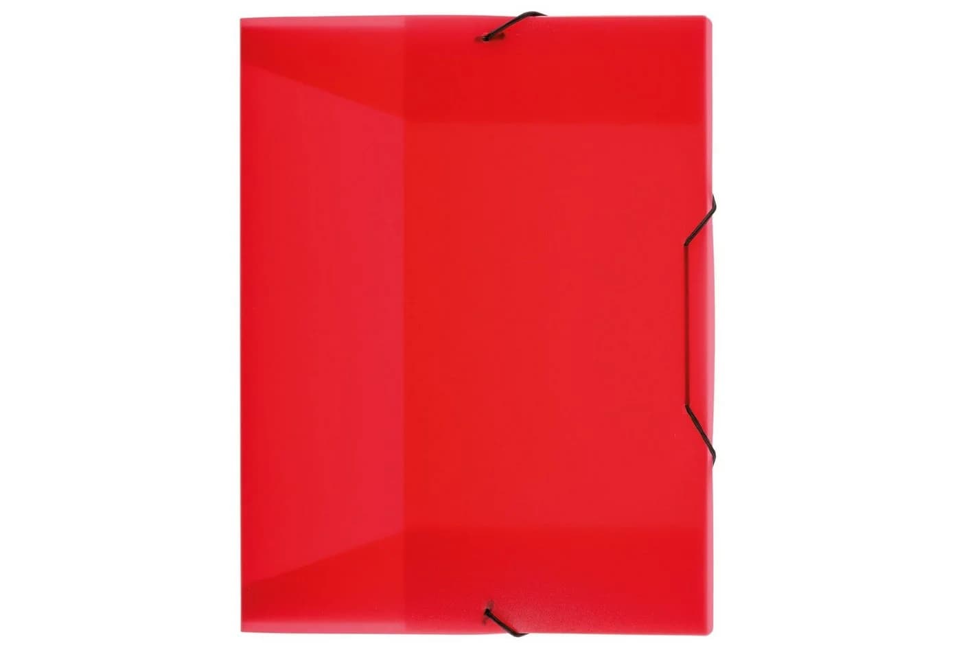 Idena Heftbox Gummizug PP transluzent rot DIN A4 - Bild 4