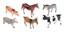 Idena Spielfigurenset 6 Farmtiere Bunt Kunststoff Bild 2