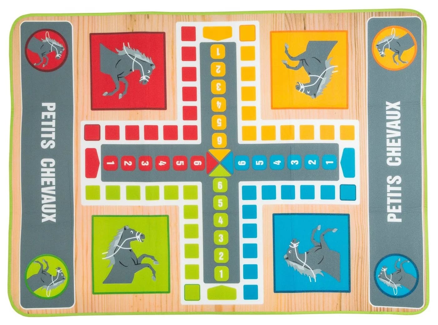 Idena Spiel 40126 Ludo Spielteppich 130x93cm - Bild 3