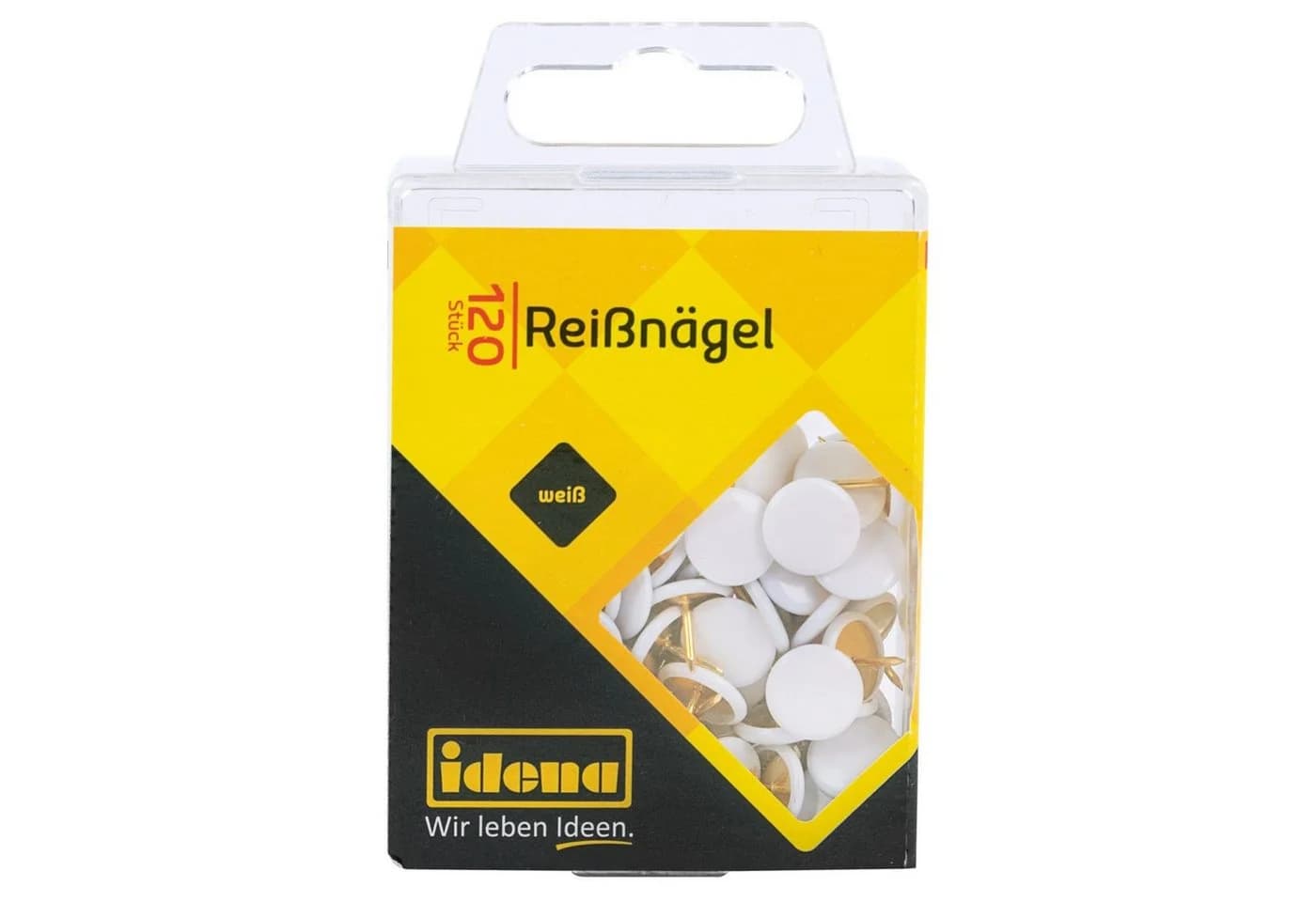 Idena Reißnägel 120 Stück Weiß Metall - Bild 3