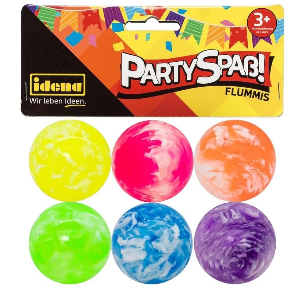 Idena Flummi Partyspaß 6 Stück Bunt Gummi - Bild 2