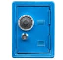 Idena Spardose Spartresor mit Zahlenschloss & Schlüsselschloss, Blau Metall Bild 1
