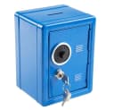 Idena Spardose Spartresor mit Zahlenschloss & Schlüsselschloss, Blau Metall Bild 2