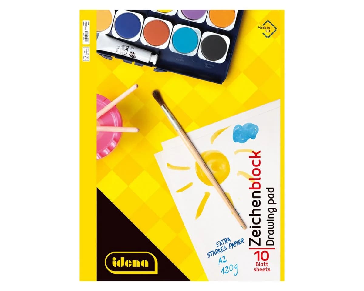 Idena Zeichenblock A2 10 Blatt FSC-Mix 120 g/m²