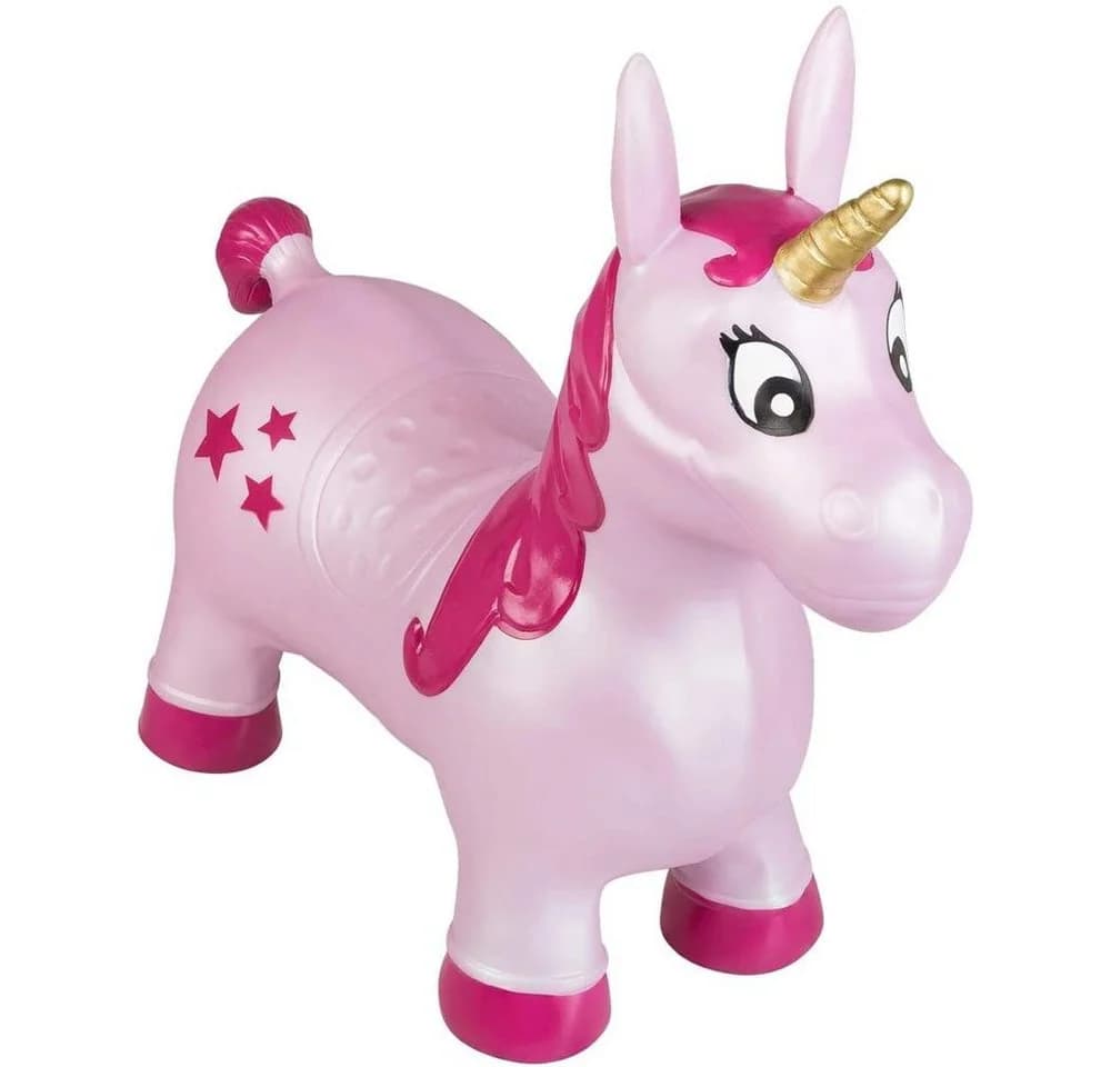 Idena Hüpftier Einhorn Rosa mit Sternen - Bild 2