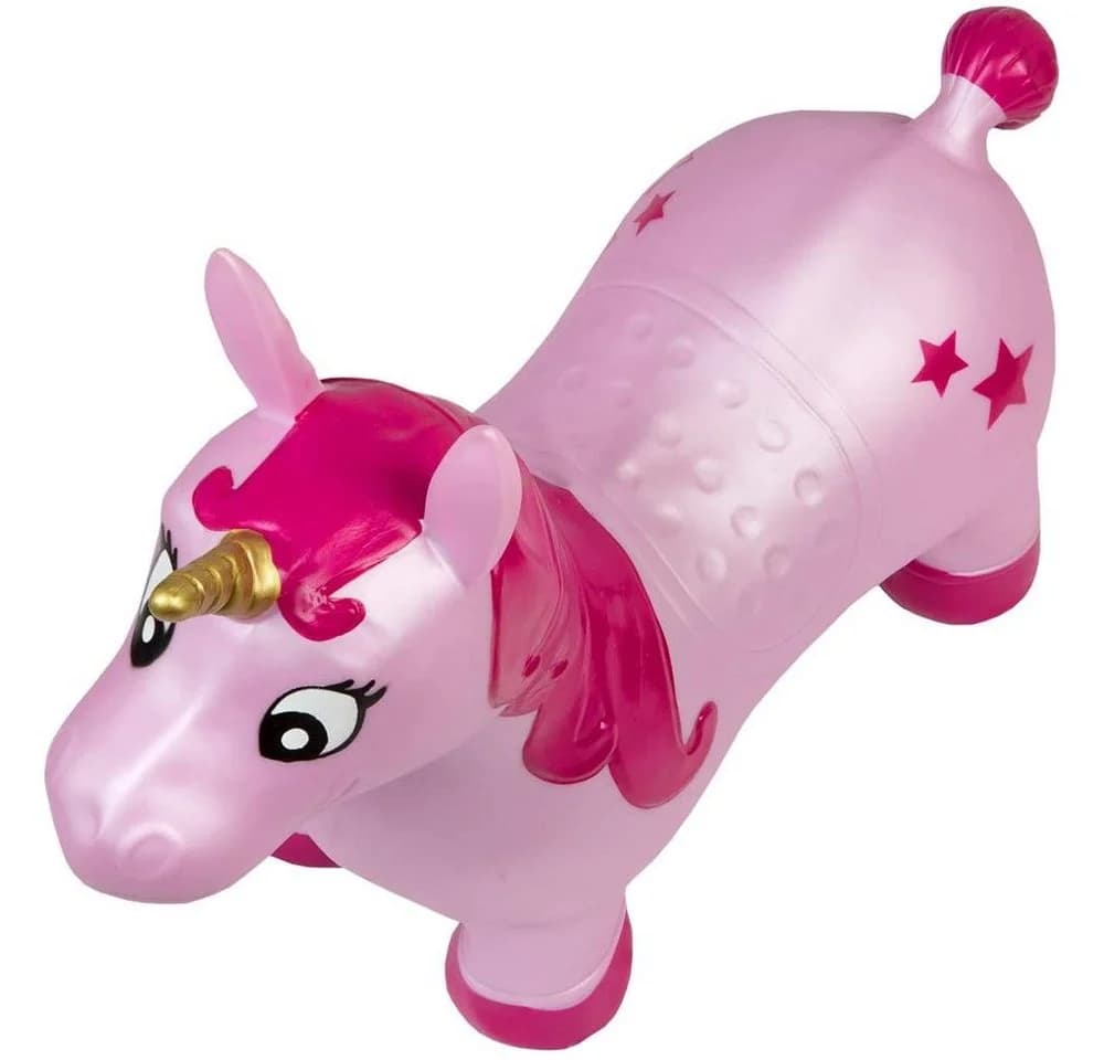 Idena Hüpftier Einhorn Rosa mit Sternen - Bild 3