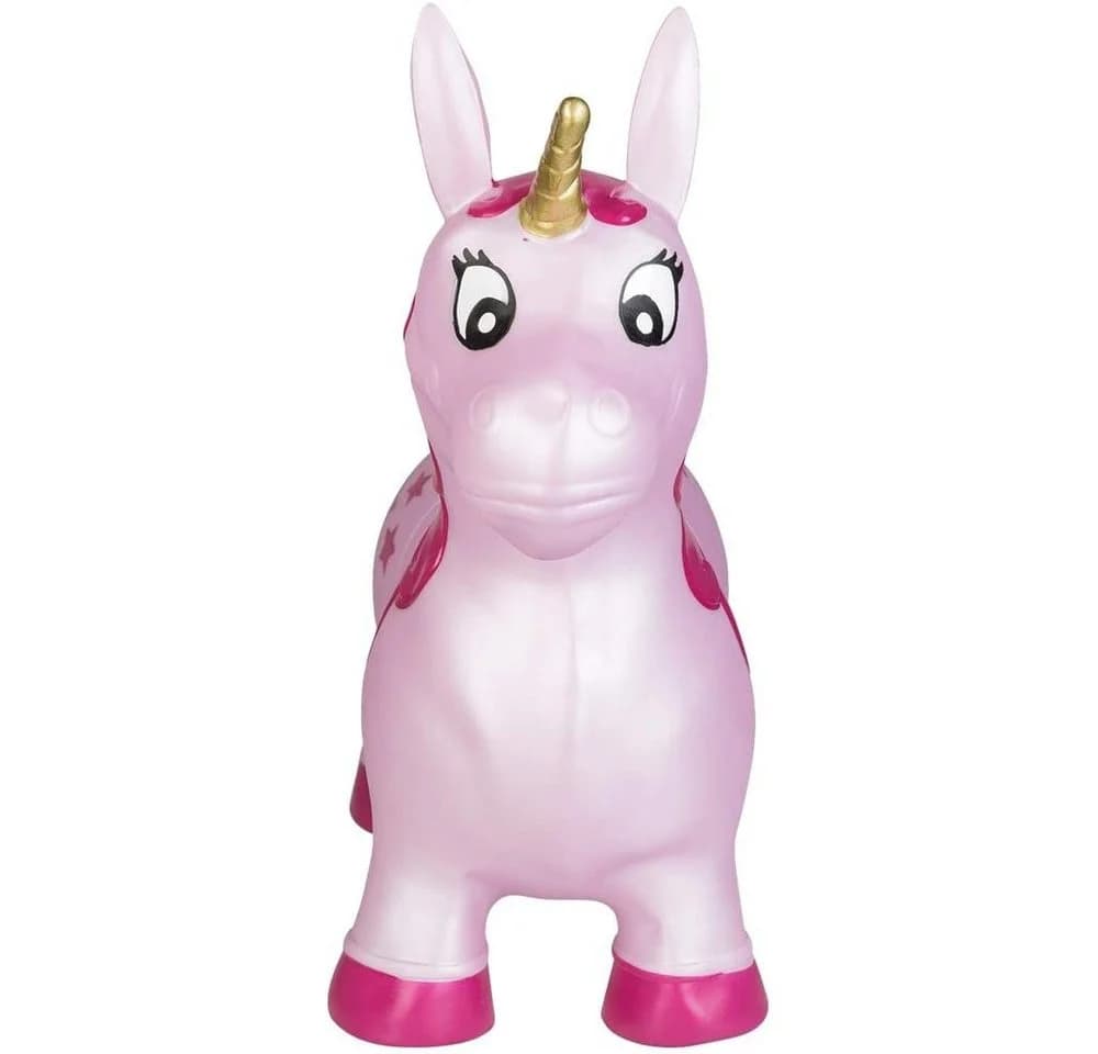 Idena Hüpftier Einhorn Rosa mit Sternen - Bild 4