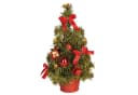 Idena Künstlicher Weihnachtsbaum 8582154 Grün/Rot LED 35 cm Bild 1