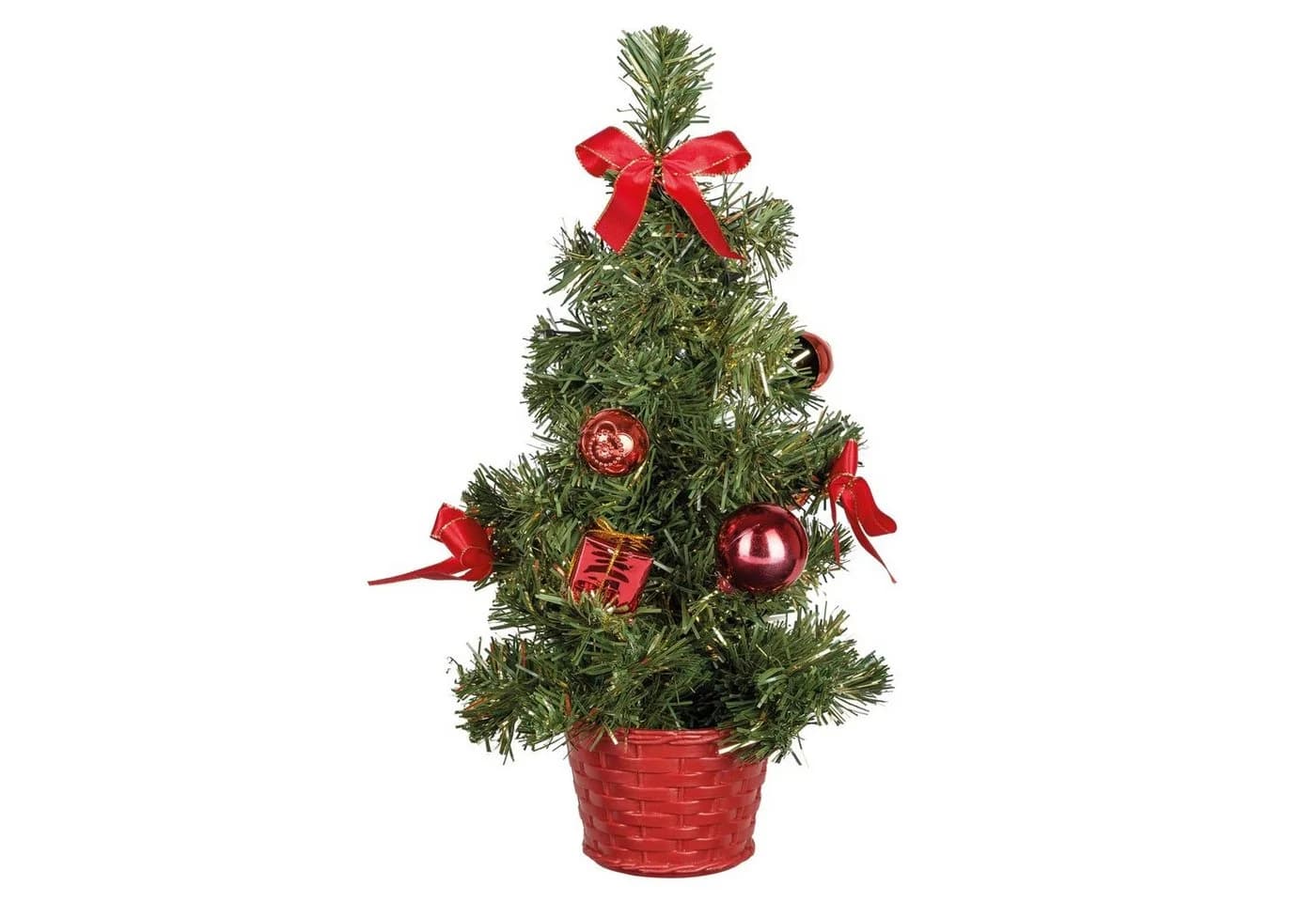 Idena Künstlicher Weihnachtsbaum 8582154 Grün/Rot LED 35 cm - Bild 2