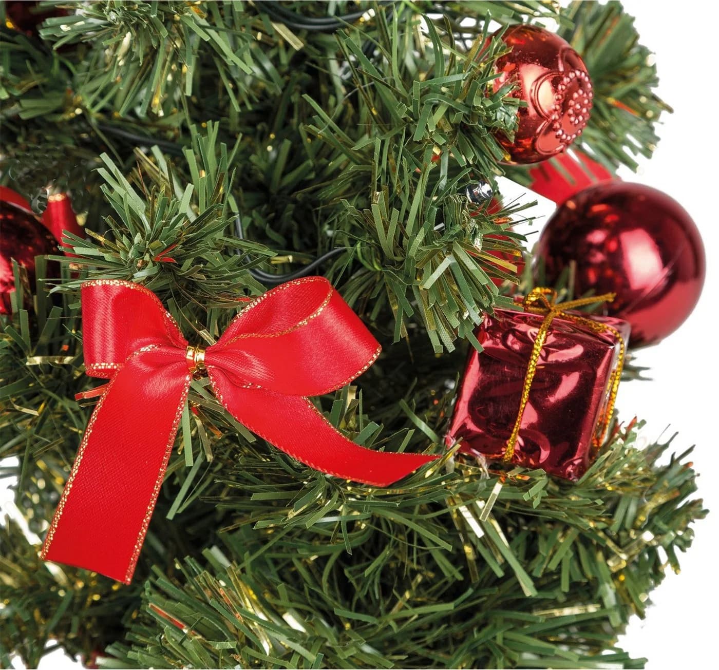 Idena Künstlicher Weihnachtsbaum 8582154 Grün/Rot LED 35 cm - Bild 3