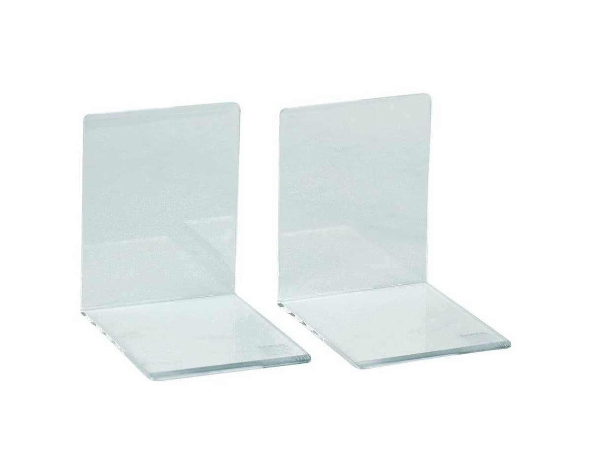 MAUL Acryl Buchstützen 2 St Transparent Hochglanz