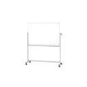 MAUL mobiles Whiteboard MAULstandard drehbar Emaille Weiss Bild 1