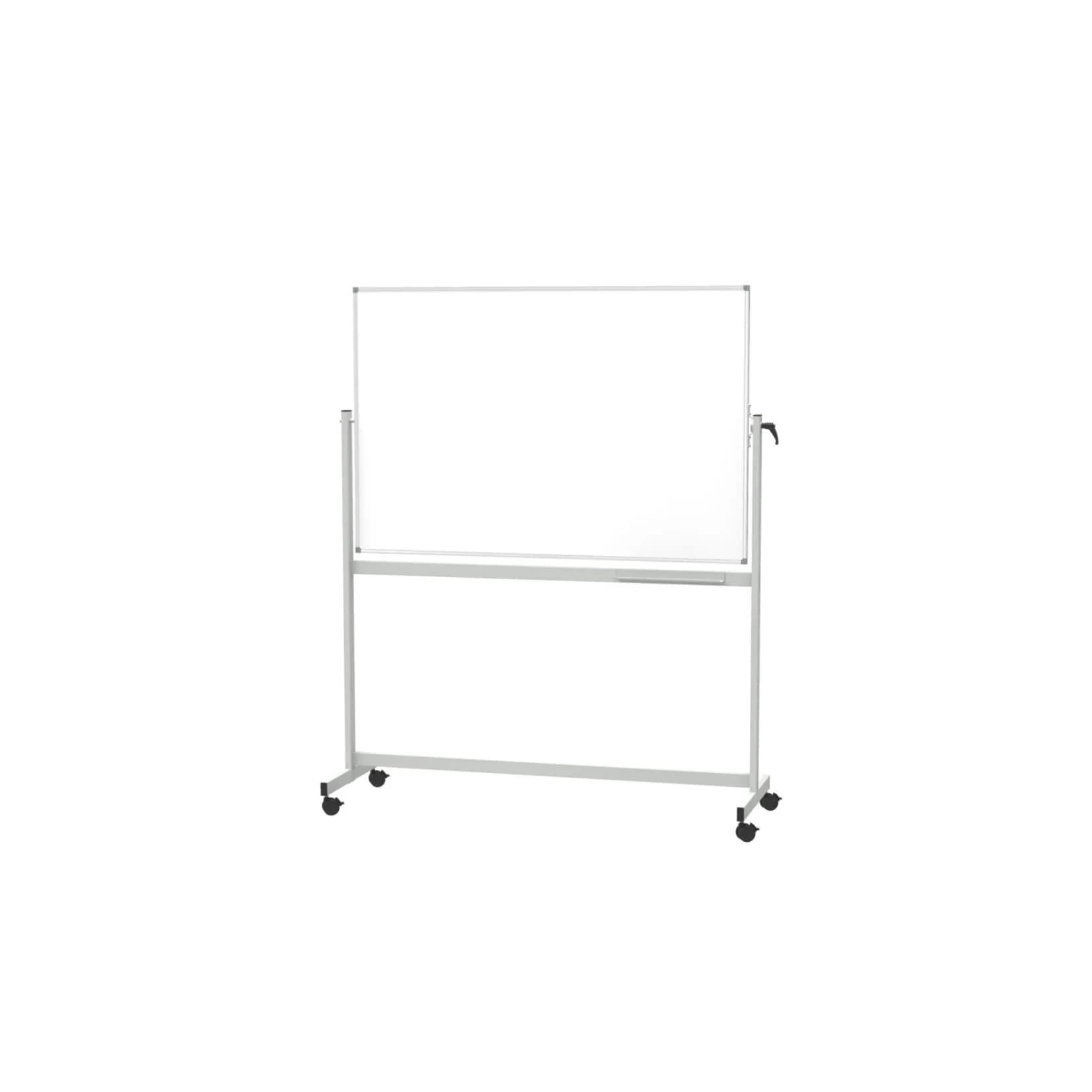 MAUL mobiles Whiteboard MAULstandard drehbar Emaille Weiss