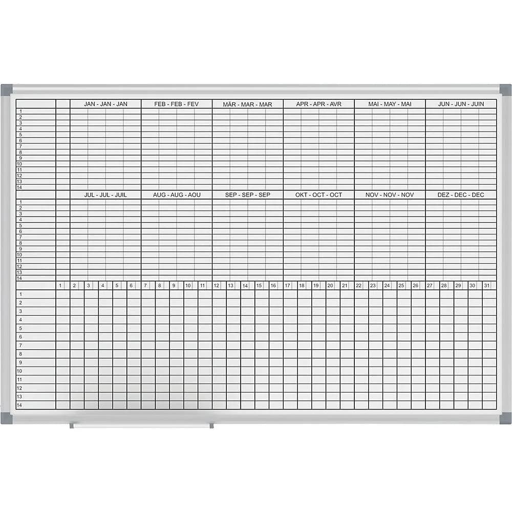 MAULstandard Monats-/Jahresplaner 60x90 cm Weiß - Bild 2