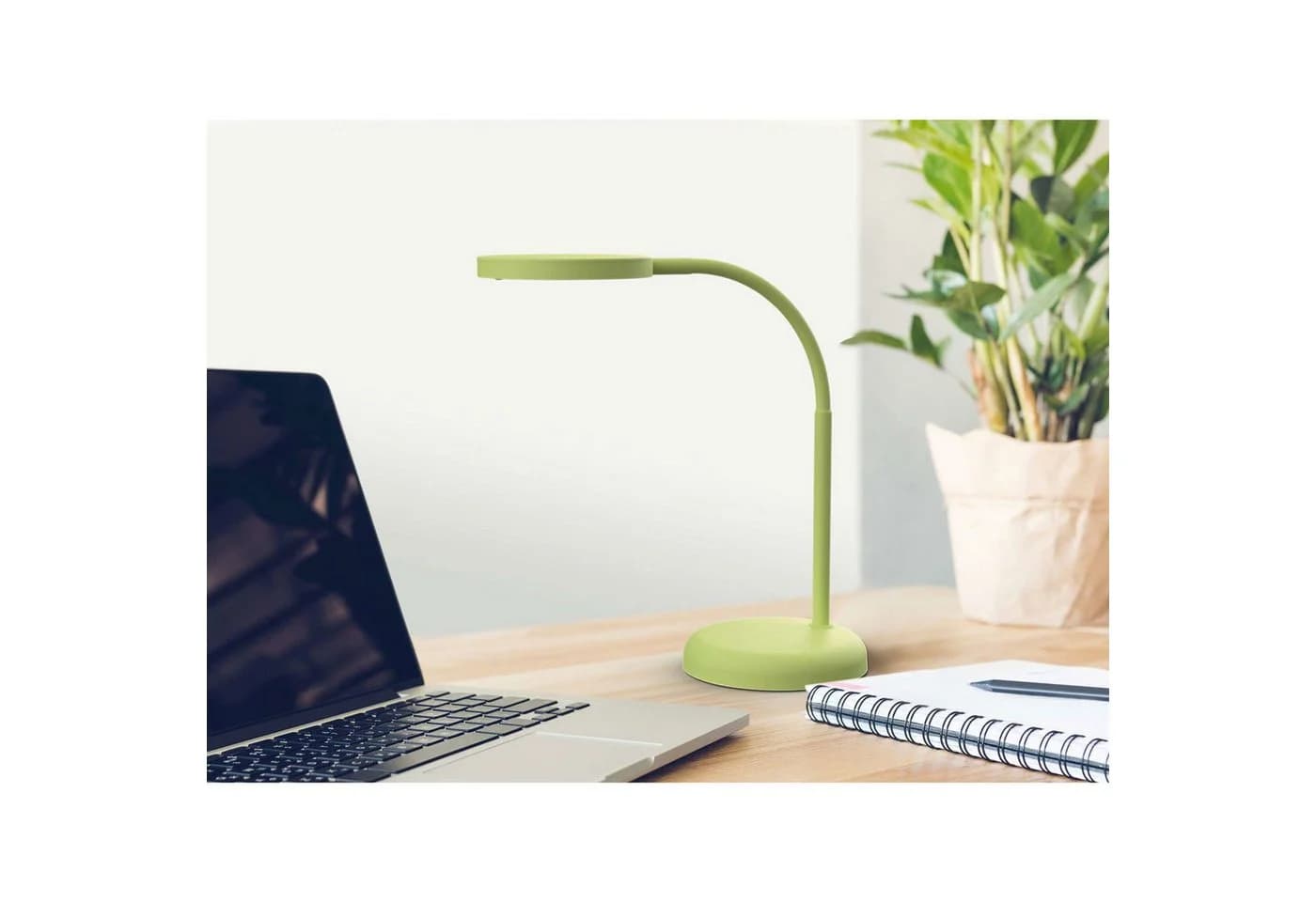 MAUL Tischleuchte LED-Tischleuchte MAULjoy Hellgrün Flexibler Leuchtarm