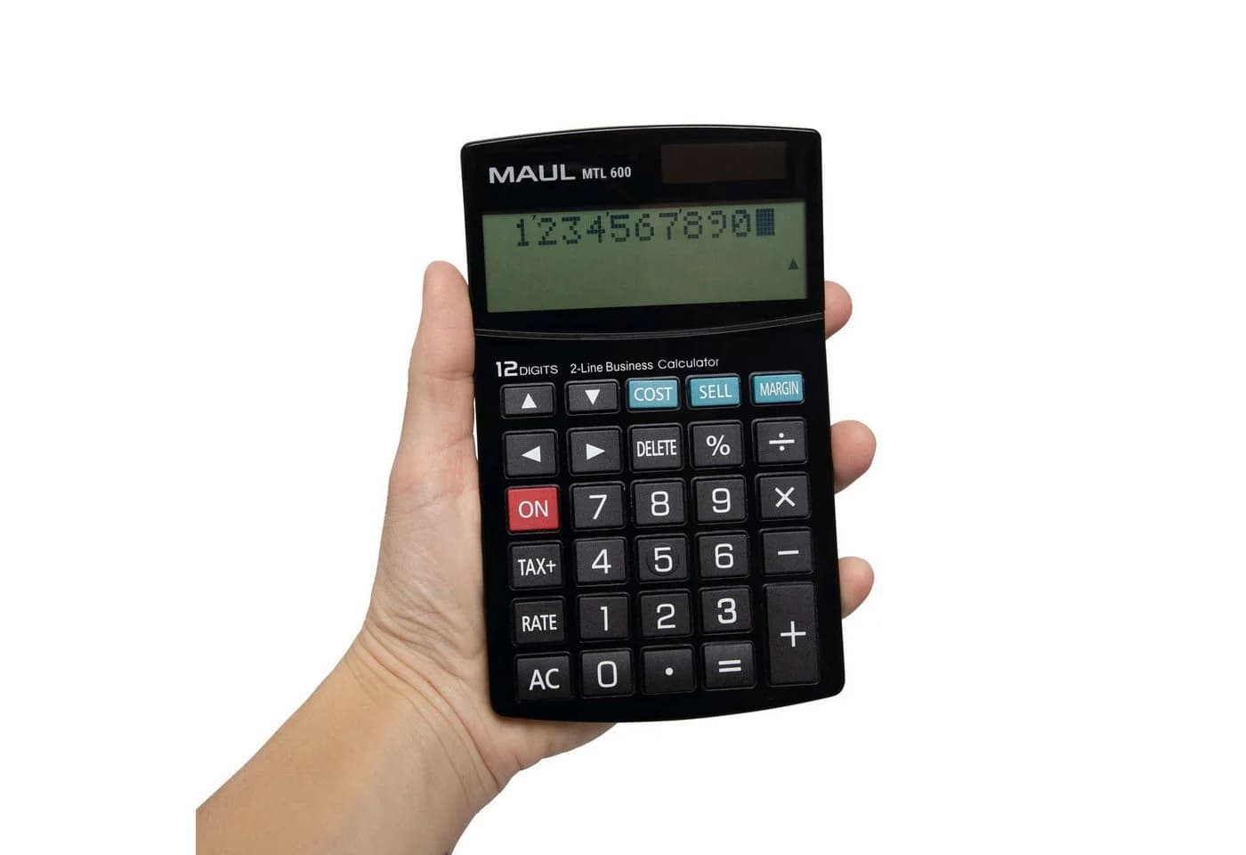 MAUL MTL 600 Taschenrechner Schwarz 12-stellig Solar - Bild 3