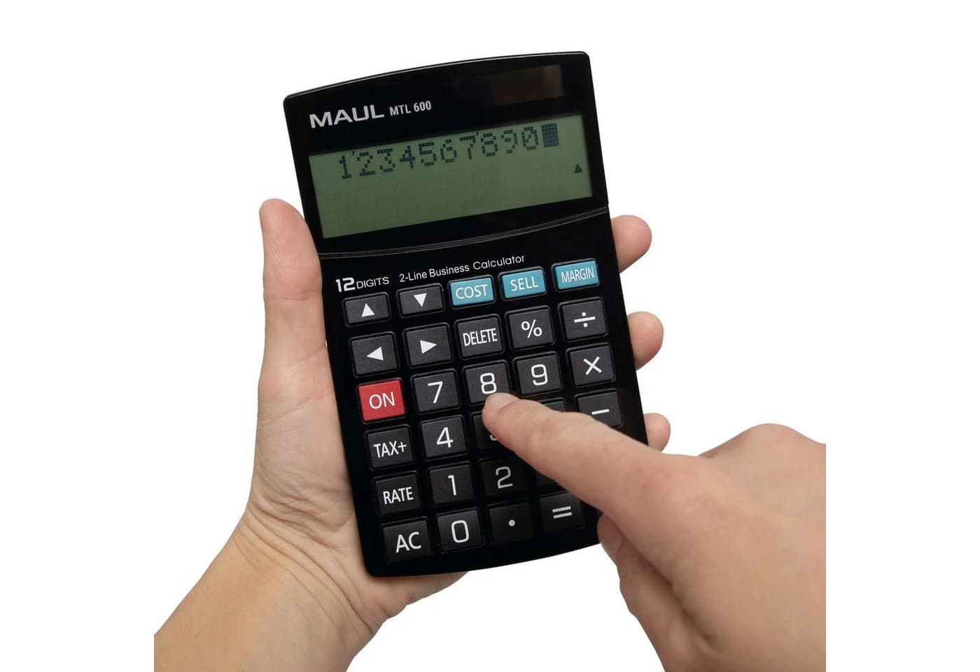 MAUL MTL 600 Taschenrechner Schwarz 12-stellig Solar - Bild 4