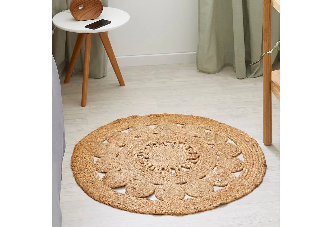 LUXOR living Teppich Balo Beige Jute Handgefertigt Boho