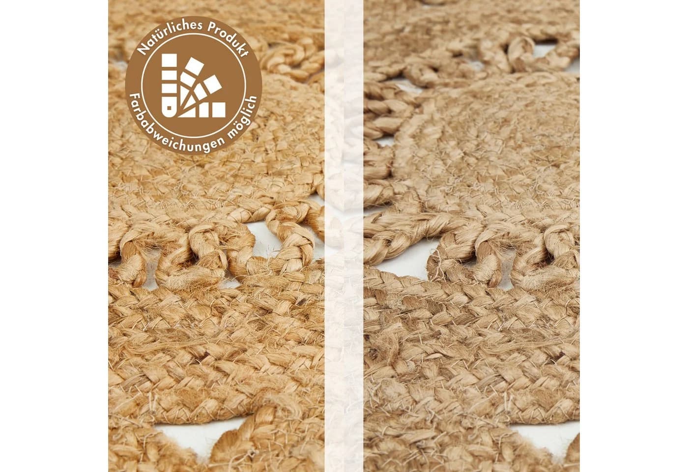 LUXOR living Teppich Balo Beige Jute Handgefertigt Boho - Bild 4