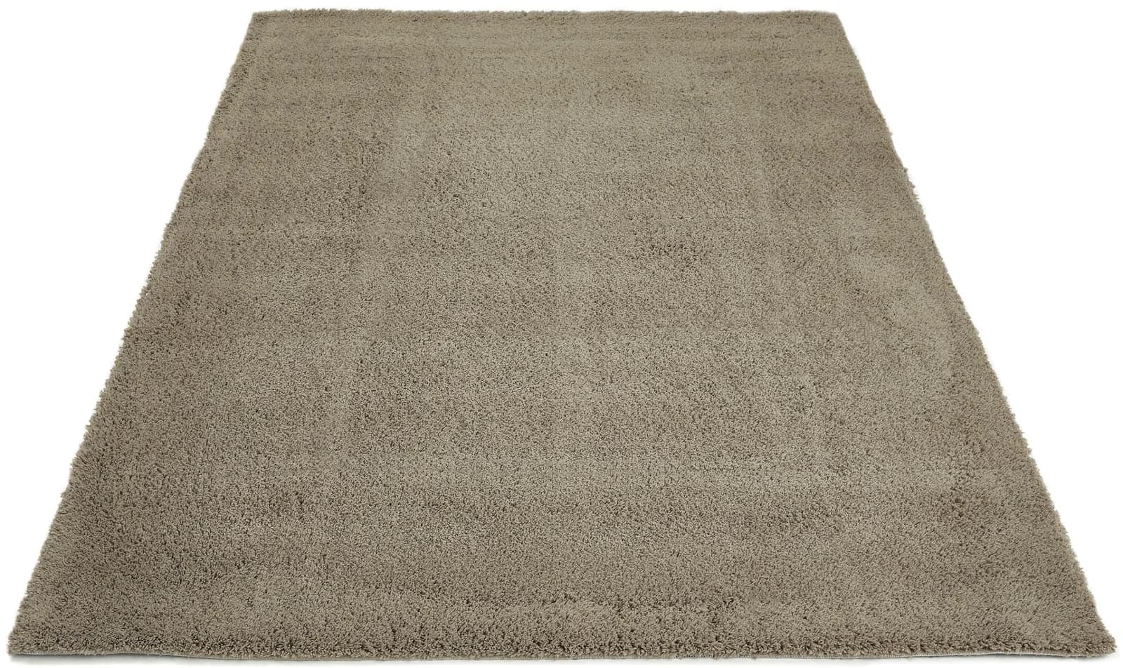 Teppich OTTO HOME Santos Grau Uni Polyester Weich