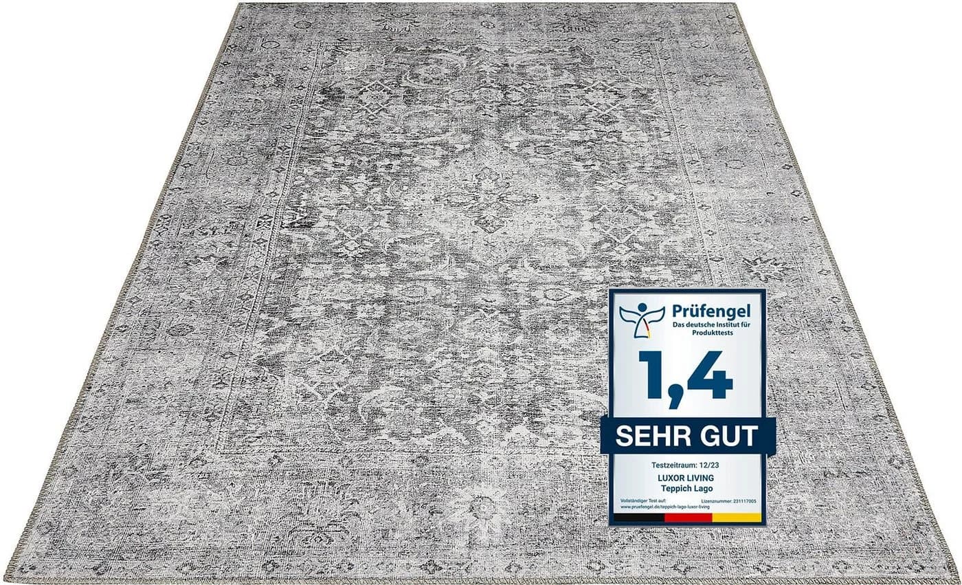 LUXOR living Teppich Lago Grau Polyester Faltbar - Bild 3