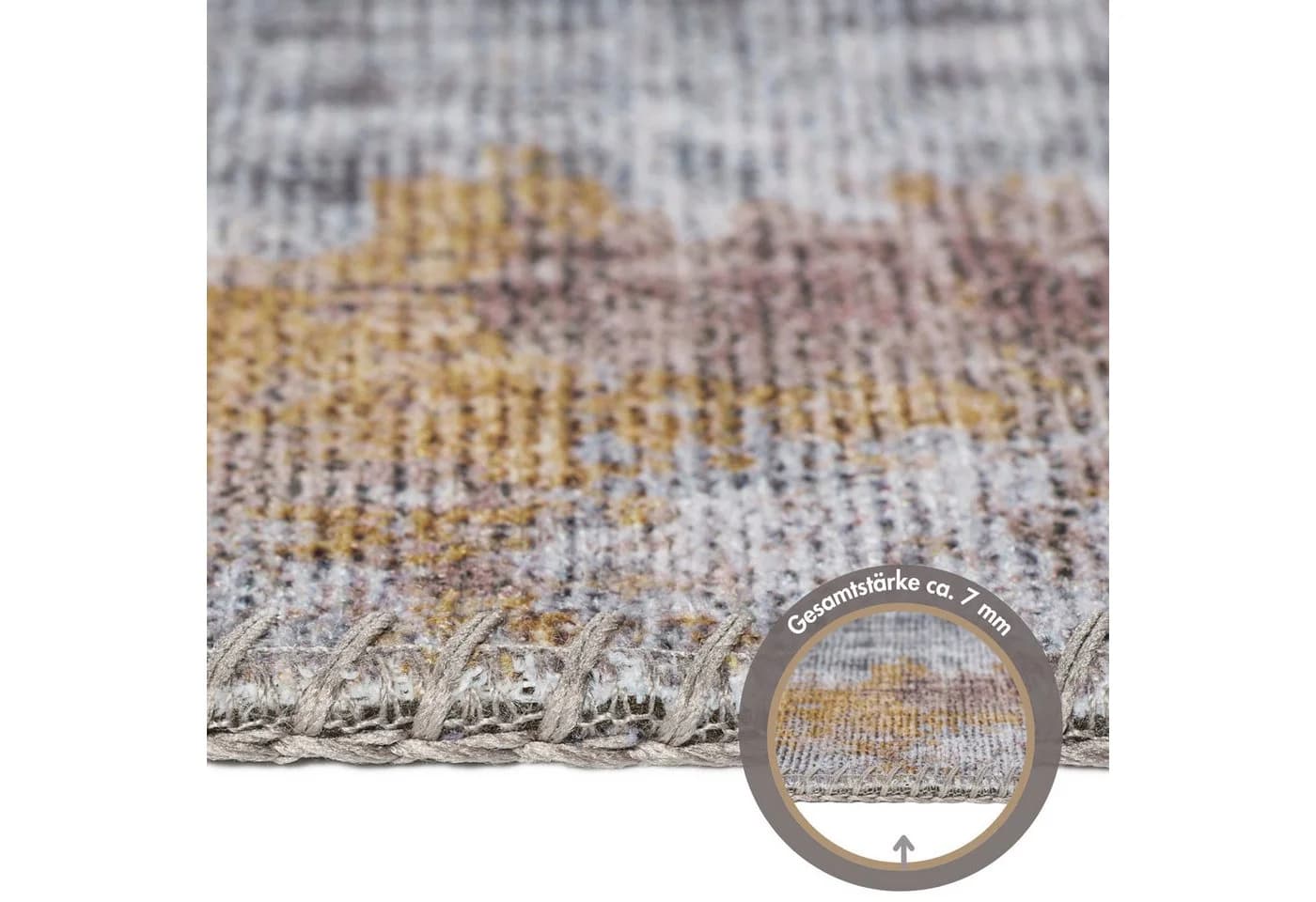 LUXOR LIVING Teppich Prima Gelb Kurzflor Modernes Design - Bild 4