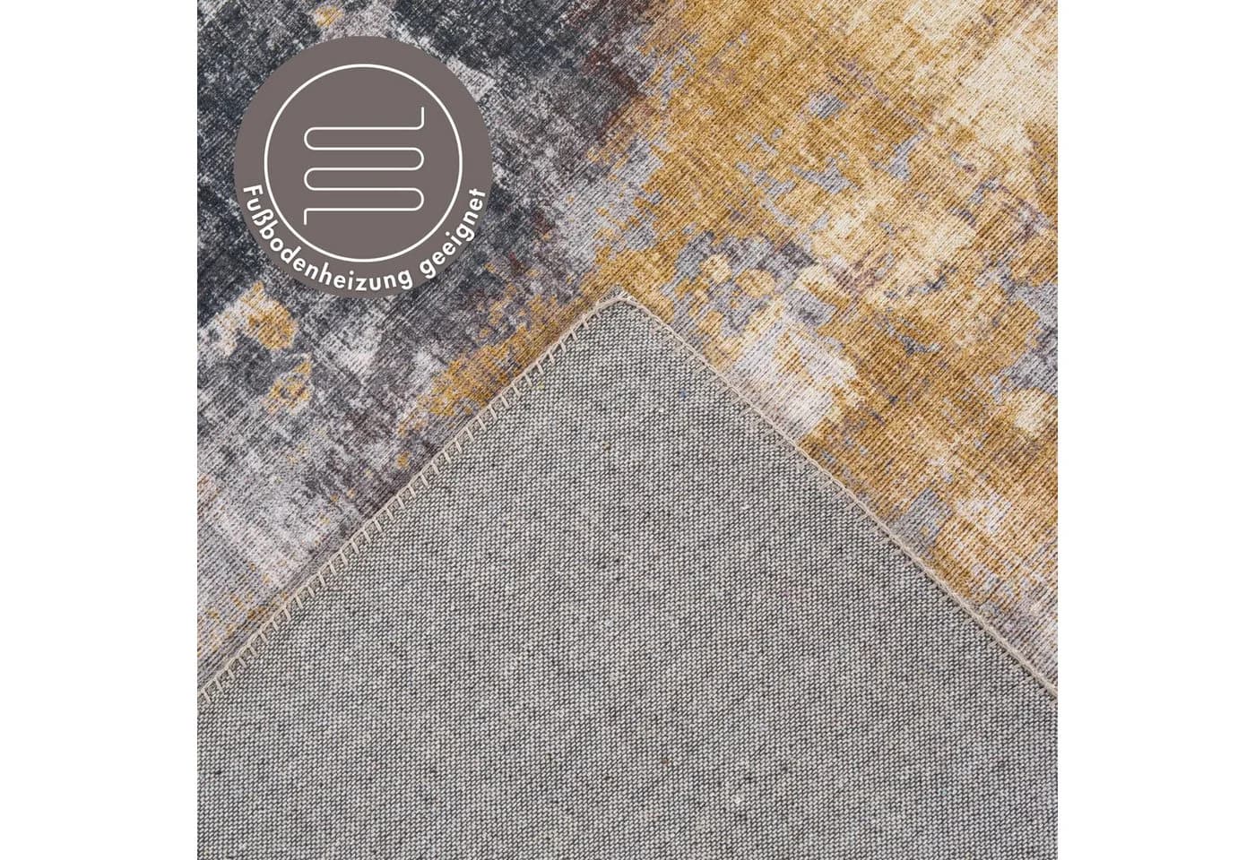 LUXOR LIVING Teppich Prima Gelb Kurzflor Modernes Design - Bild 5